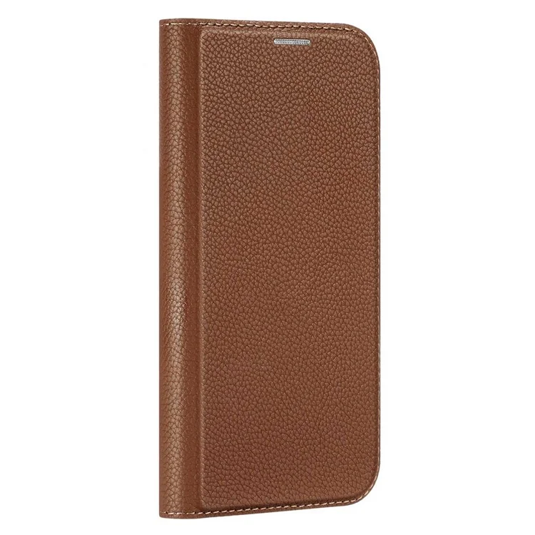 DUX DUCIS Skin X2 Series for Samsung Galaxy A14 5G / A14 4G Card Slots Leather Case Magnetic Auto-closing Phone Cover - Brown
