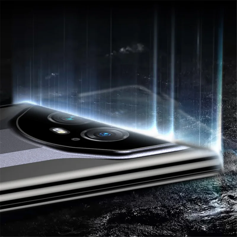 For Honor Magic5 Pro Phone Shockproof Case Electroplated Hard PC Anti-scratch Cover - White