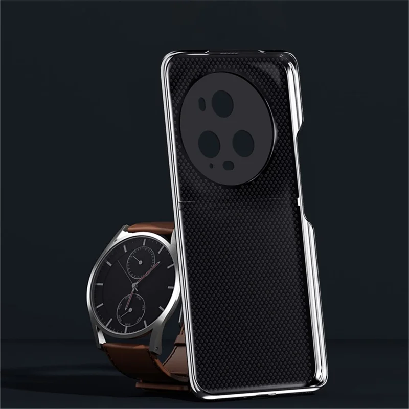 For Honor Magic5 Pro Shockproof Smartphone Case PC + PU Leather Back Protective Cover - Orange