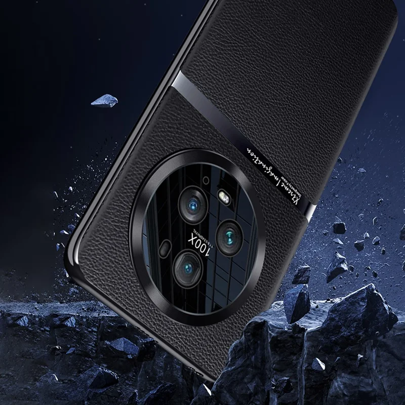 Obudowa przeciwudarowa do Honor Magic5 Pro z twardego PC + skóry PU, ochronna pokrywa tylna - Biały