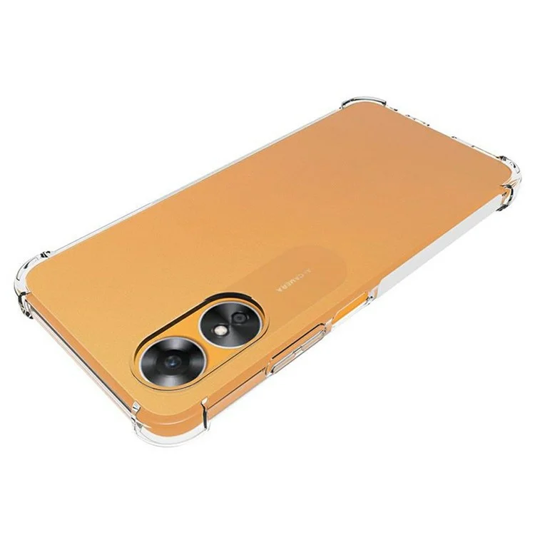 Для Oppo A17 4G Anti-slip Protective Phone Case Four Corners Shock Absorption TPU Cover