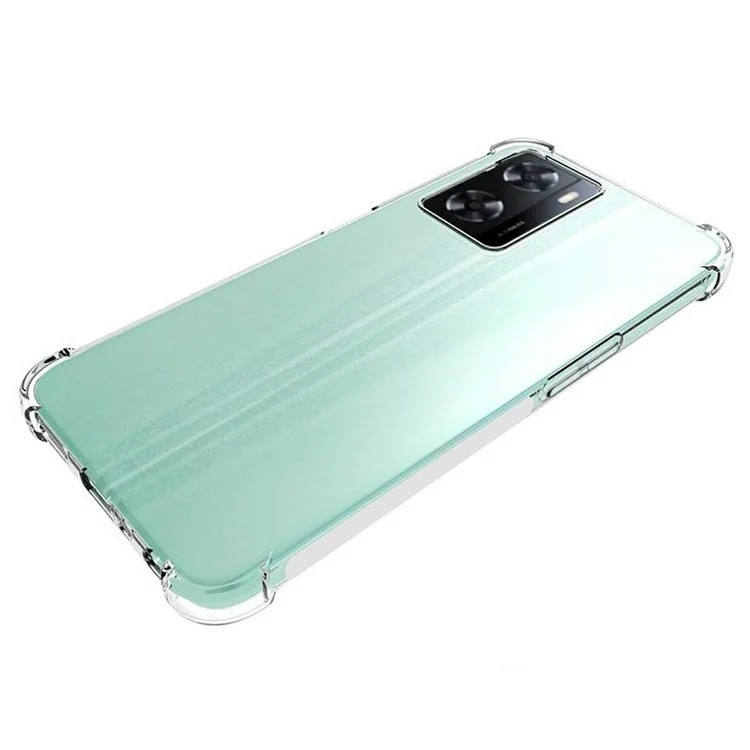 Para Oppo A57 4G Capa de TPU Macia Antiderrapante Reforço de Canto Absorção de Choques Proteção de Telefone