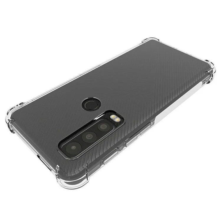 Para Motorola Defy 2 5G Funda de Teléfono Transparente Suave de TPU Esquinas Antideslizantes Protección Resistente a los Golpes