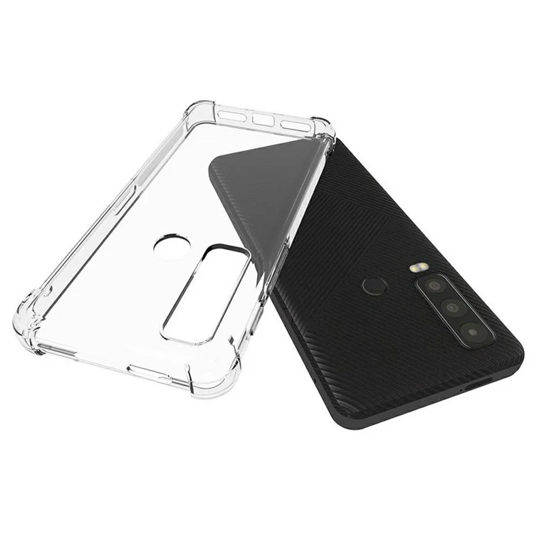 Para Motorola Defy 2 5G Funda de Teléfono Transparente Suave de TPU Esquinas Antideslizantes Protección Resistente a los Golpes