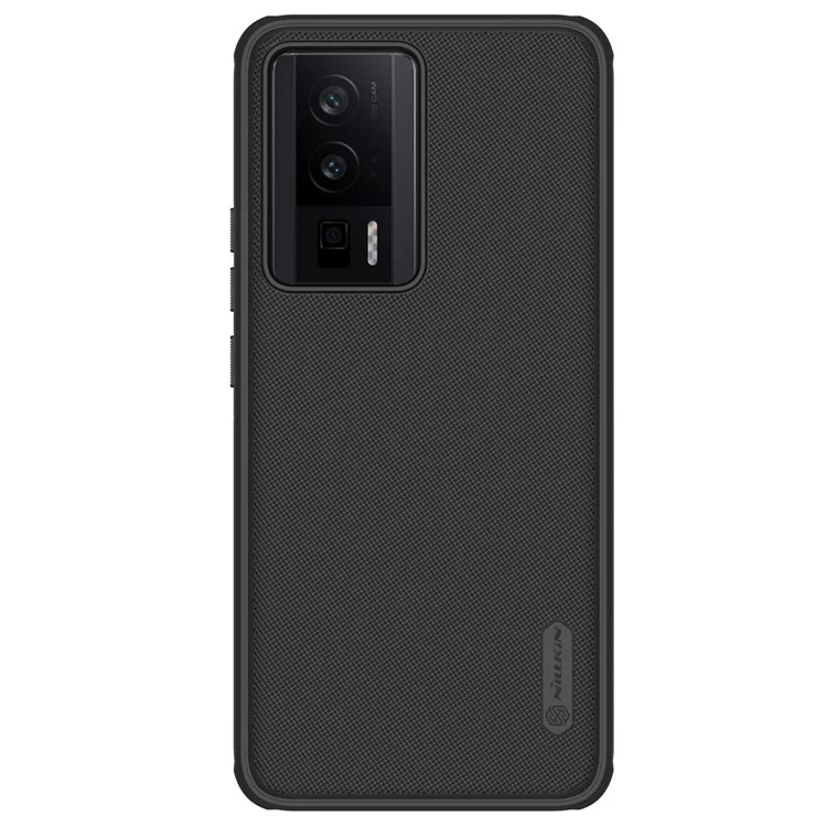 NILLKIN Frosted Shield Anti-fall Phone Case for Xiaomi Poco F5 Pro 5G / Redmi K60 Pro 5G / K60 5G , Matte Hard PC Back Cover - Black