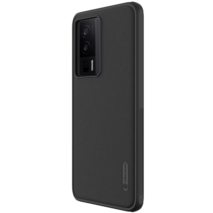 NILLKIN Frosted Shield Anti-fall Phone Case for Xiaomi Poco F5 Pro 5G / Redmi K60 Pro 5G / K60 5G , Matte Hard PC Back Cover - Black