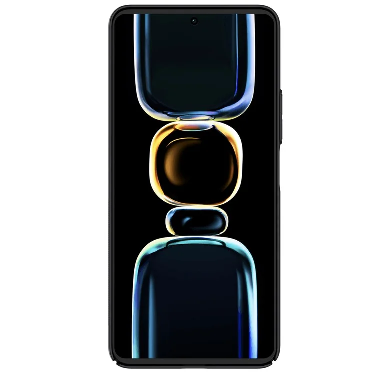 NILLKIN Frosted Shield Matte Phone Case for Xiaomi Redmi K60E 5G , Protective Phone Back Cover - Black