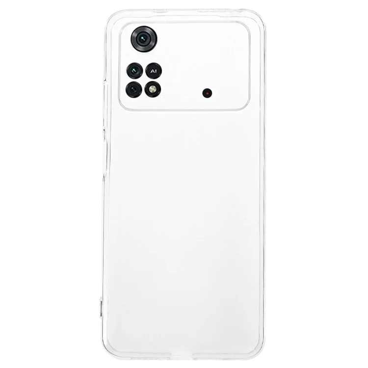 Per Xiaomi Poco M4 Pro 4G Custodia per telefono in TPU morbido Ultra-Sottile Trasparente Custodia protettiva per telefono