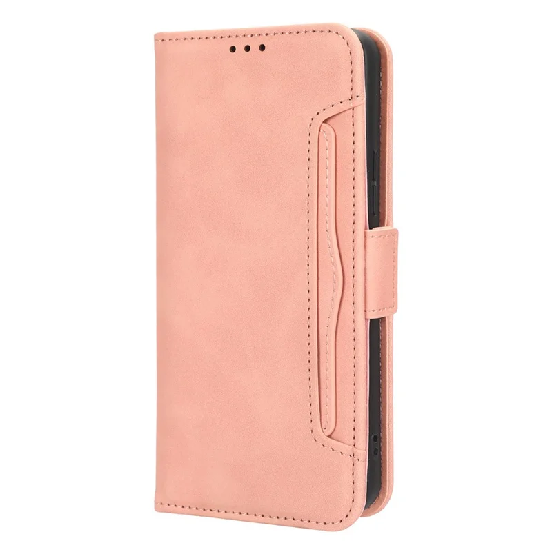 Pour Itel S18 / S663L / Vision 5 Étui Portefeuille à Plusieurs Emplacements pour Cartes, Support Anti-Chute en Cuir PU - Rose