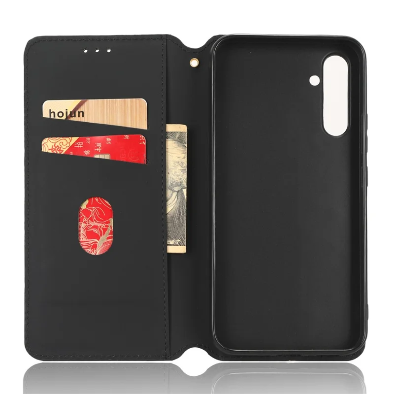 For Samsung Galaxy A24 4G (162.1 x 77.6 x 8.3mm) Cell Phone Case Imprinted Rhombus Pattern Wallet Stand Leather Phone Cover - Silver