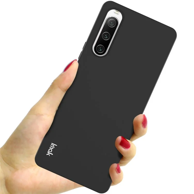 Série IMAK UC-3 Para Sony Xperia 10 V Capa de Telefone Fosco Silky Soft Touch TPU Tampa