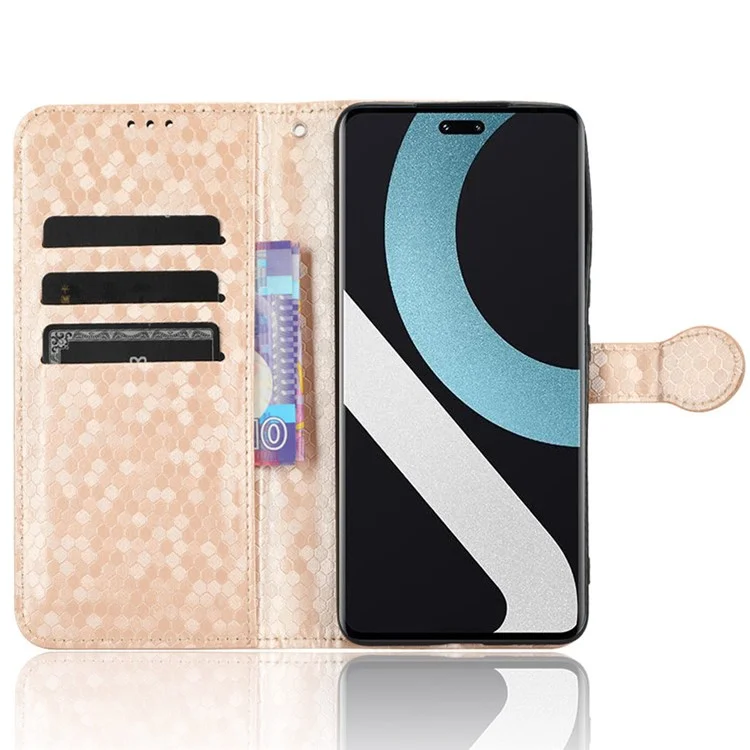 Pour Xiaomi 13 Lite / Civi 2 5G Dot Wallet Phone Case Pattern Imprinted Leather Phone Stand Cover - Rose Gold