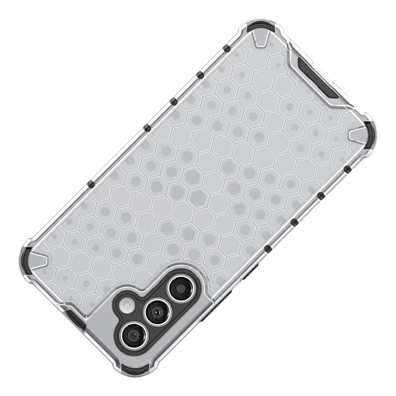 For Samsung Galaxy A54 5G Honeycomb Texture TPU+PC Phone Case Shockproof Back Cover - Grey