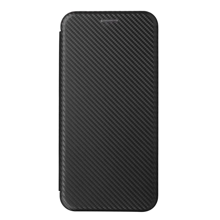 Pour OnePlus Ace 2 5G / 11R 5G Porte-cartes Étui de téléphone Texture fibre de carbone Étui en cuir avec support pour téléphone - Noir