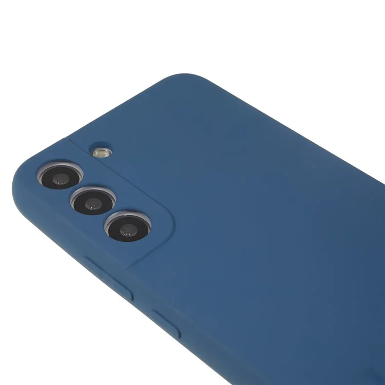 Pour Samsung Galaxy S22+ 5G Étui de téléphone Doublure en fibre douce Couverture de téléphone en TPU caoutchouté - Saphir