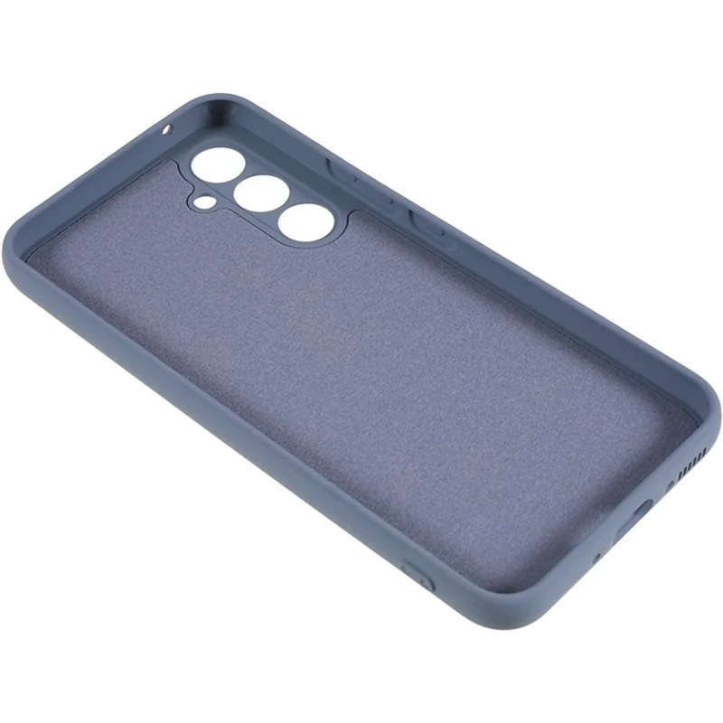 For Samsung Galaxy A54 5G Phone TPU Case Fiber Lining Rubberized Cell Phone Cover - Lavender