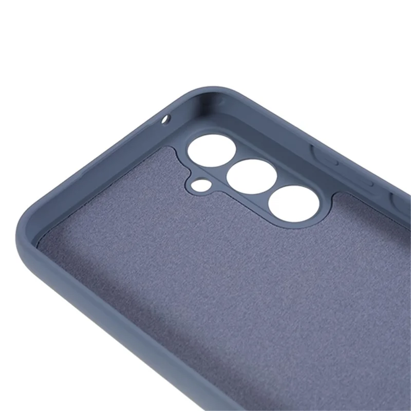 For Samsung Galaxy A54 5G Phone TPU Case Fiber Lining Rubberized Cell Phone Cover - Lavender