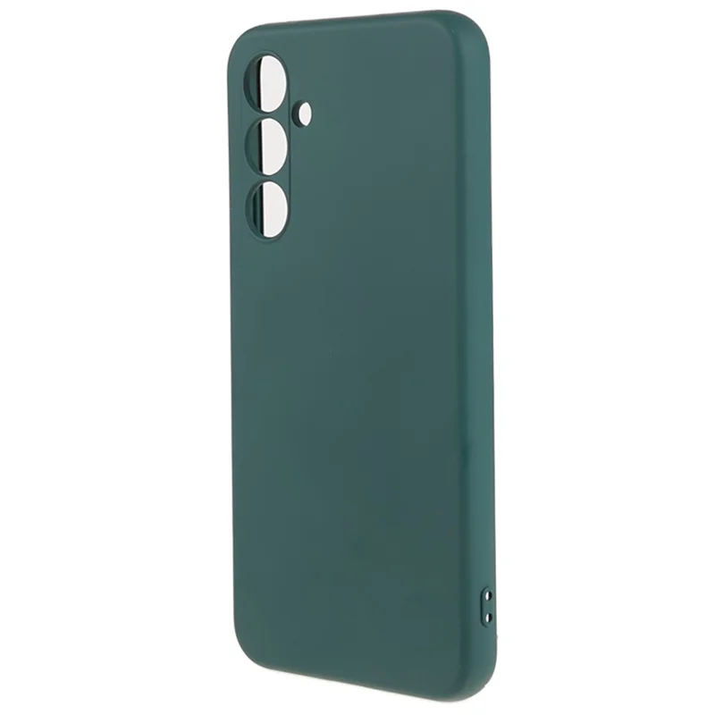 For Samsung Galaxy A54 5G Phone TPU Case Fiber Lining Rubberized Cell Phone Cover - Army Green