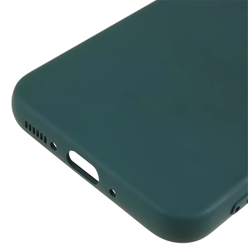 For Samsung Galaxy A54 5G Phone TPU Case Fiber Lining Rubberized Cell Phone Cover - Army Green