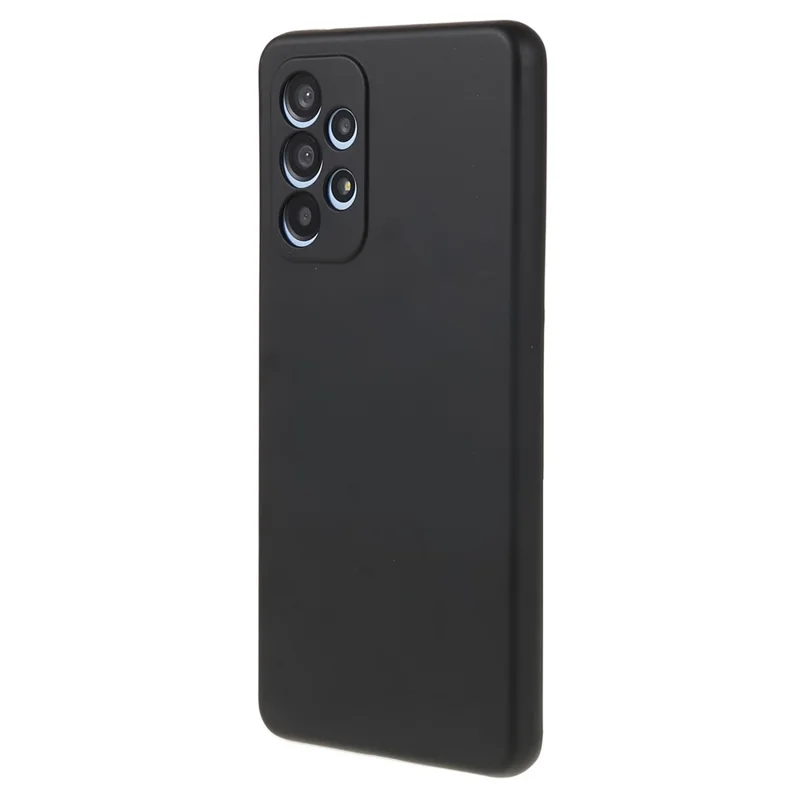 TPU Phone Case for Samsung Galaxy A33 5G , Rubberized Anti-Slip Cover with Soft Fiber Lining - Black