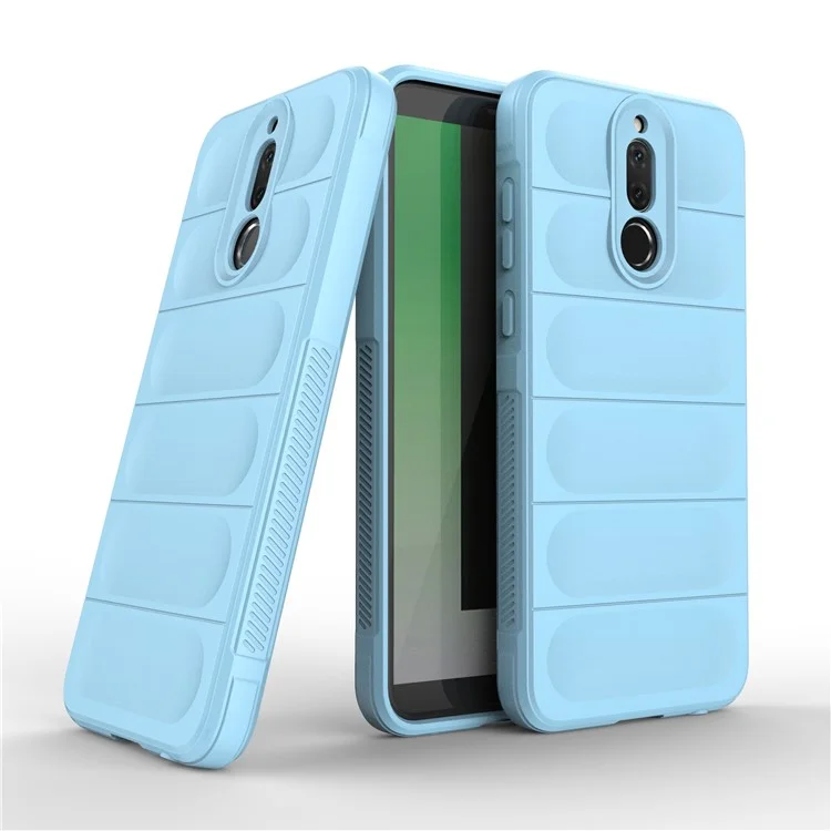 For Huawei Mate 10 Lite TPU Phone Protector Phone Case Anti-fall Rugged Cell Phone Cover - Baby Blue