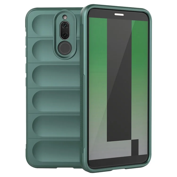 Para Huawei Mate 10 Lite Protector de Teléfono de TPU Funda de Teléfono Anti-caída Teléfono Celular Resistente - Verde