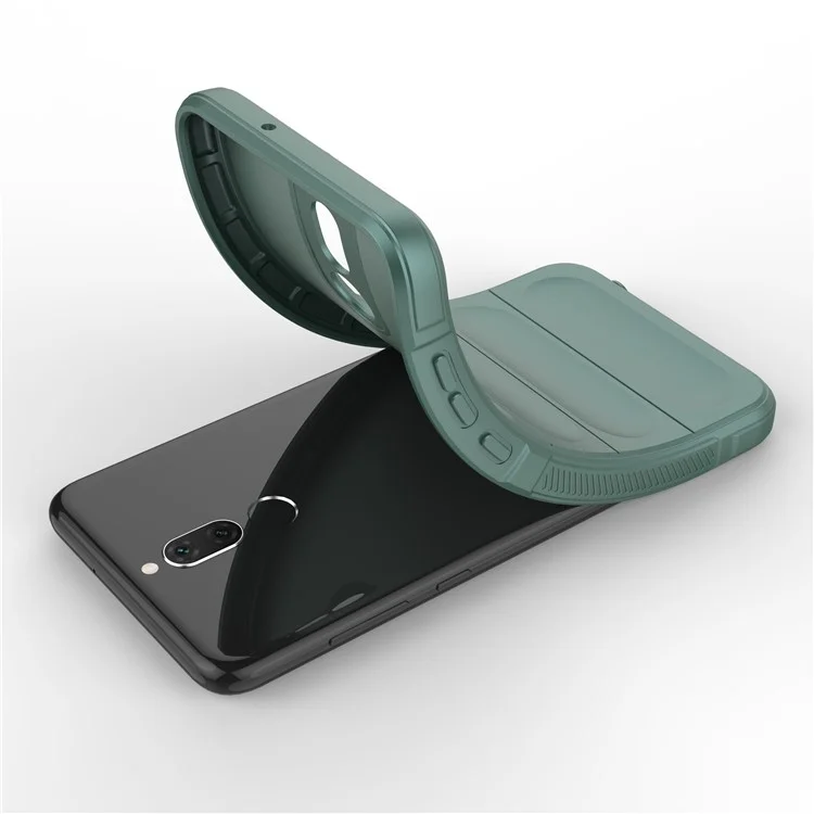 Para Huawei Mate 10 Lite Protector de Teléfono de TPU Funda de Teléfono Anti-caída Teléfono Celular Resistente - Verde