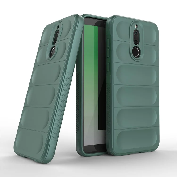 Para Huawei Mate 10 Lite Protector de Teléfono de TPU Funda de Teléfono Anti-caída Teléfono Celular Resistente - Verde
