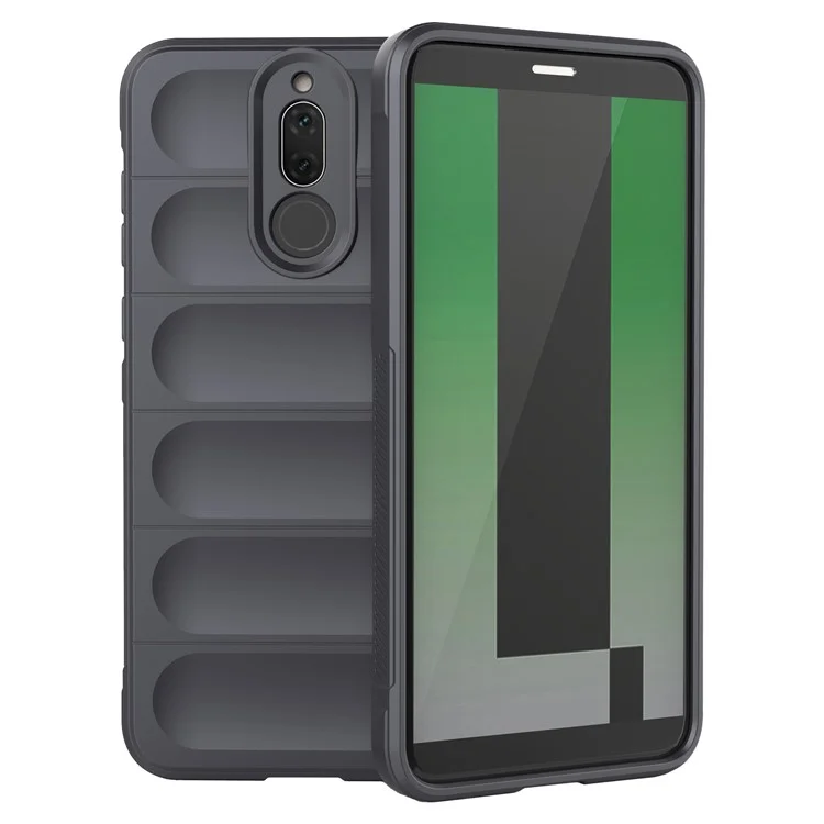 Pour Huawei Mate 10 Lite TPU Protecteur de téléphone Étui de téléphone Anti-chute Robuste Couverture de téléphone portable - Gris foncé