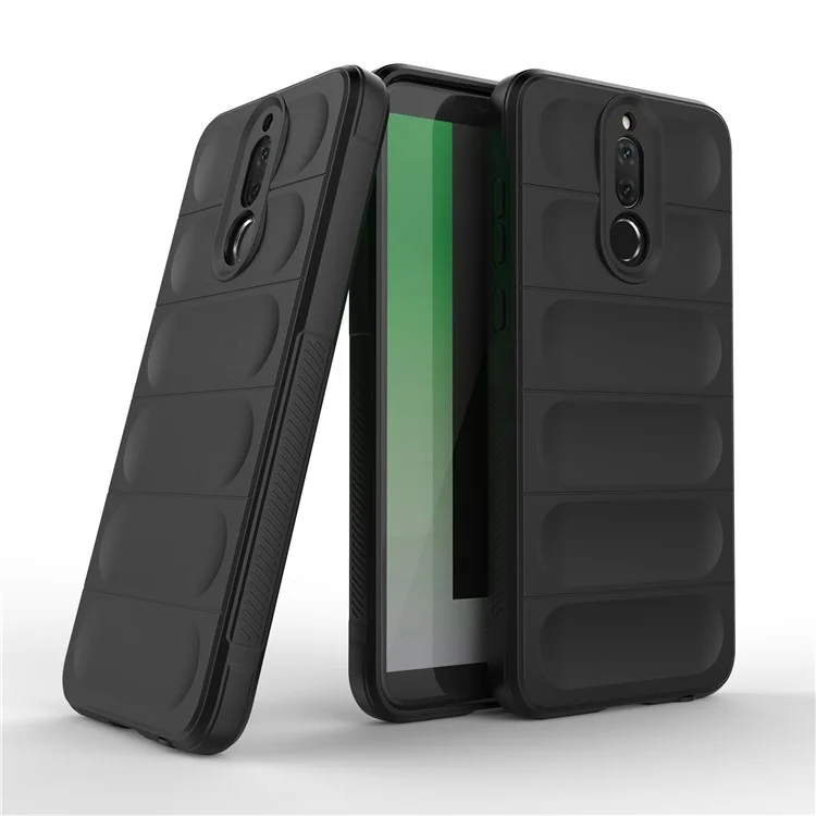 Pour Huawei Mate 10 Lite TPU Protecteur de téléphone Étui de téléphone Anti-chute Robuste Couverture de téléphone portable - Gris foncé