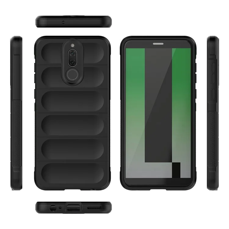 For Huawei Mate 10 Lite TPU Phone Protector Phone Case Anti-fall Rugged Cell Phone Cover - White