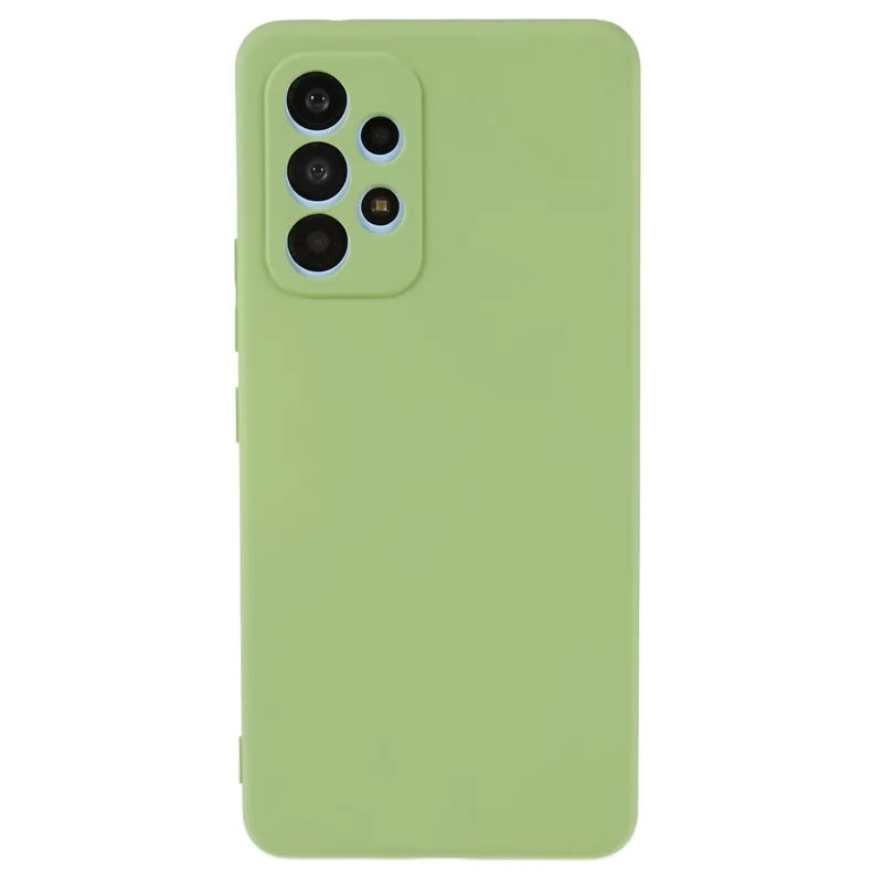 Para Samsung Galaxy A13 4G Fiber Lining TPU Phone Case Superfície Rubberizada Capa de Telefone à Prova de Choque - Bean Green
