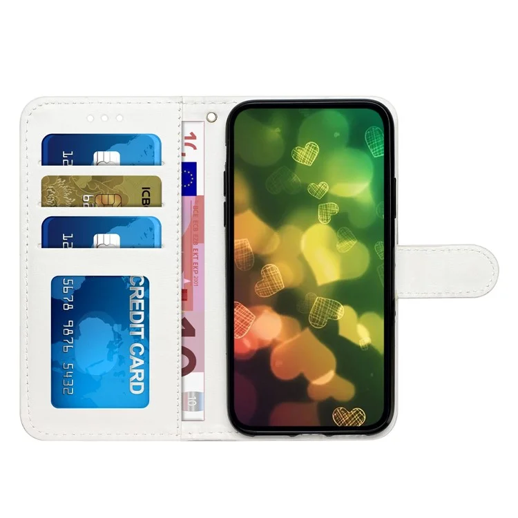For Samsung Galaxy A54 5G PU Leather Flip Case Wallet Stand Feature Pattern Printing Phone Cover - Leopard Print