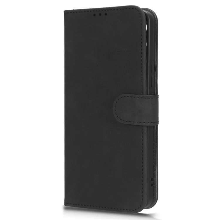 Для vivo S16e 5G PU Leather Phone Stand Case Drop-proof Cell Phone Wallet Cover - Black