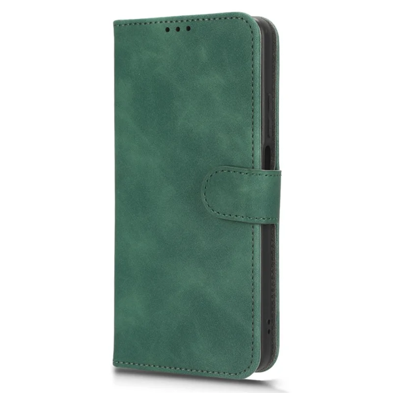 Phone Leather Case for Realme C55 4G , Stand Wallet Anti-Scratch Phone Cover - Green