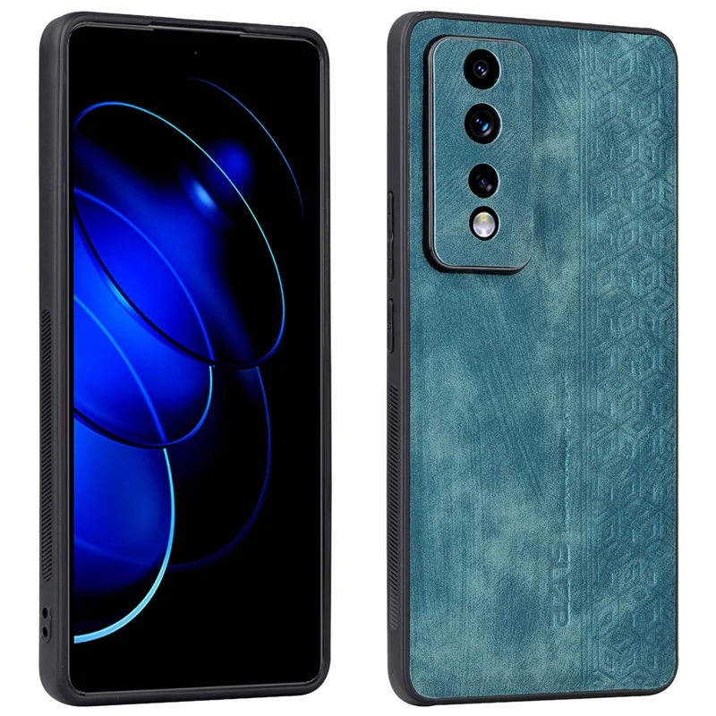AZNS For Honor 80 GT 5G Imprinted Cell Phone Case PU Leather Coated TPU Back Cover - Green