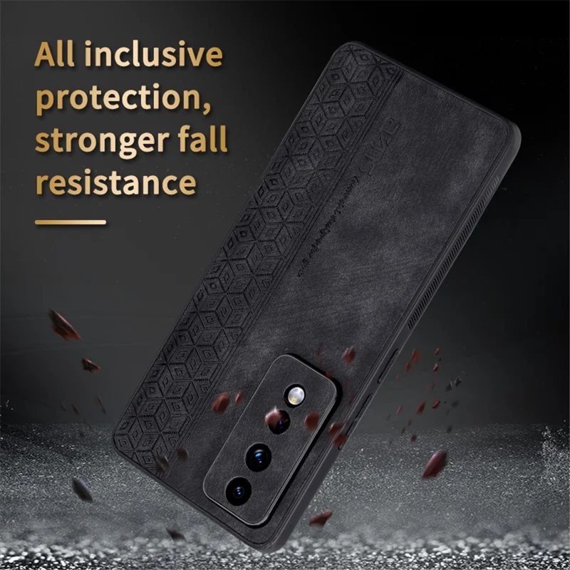 AZNS For Honor 80 GT 5G Imprinted Cell Phone Case PU Leather Coated TPU Back Cover - Green