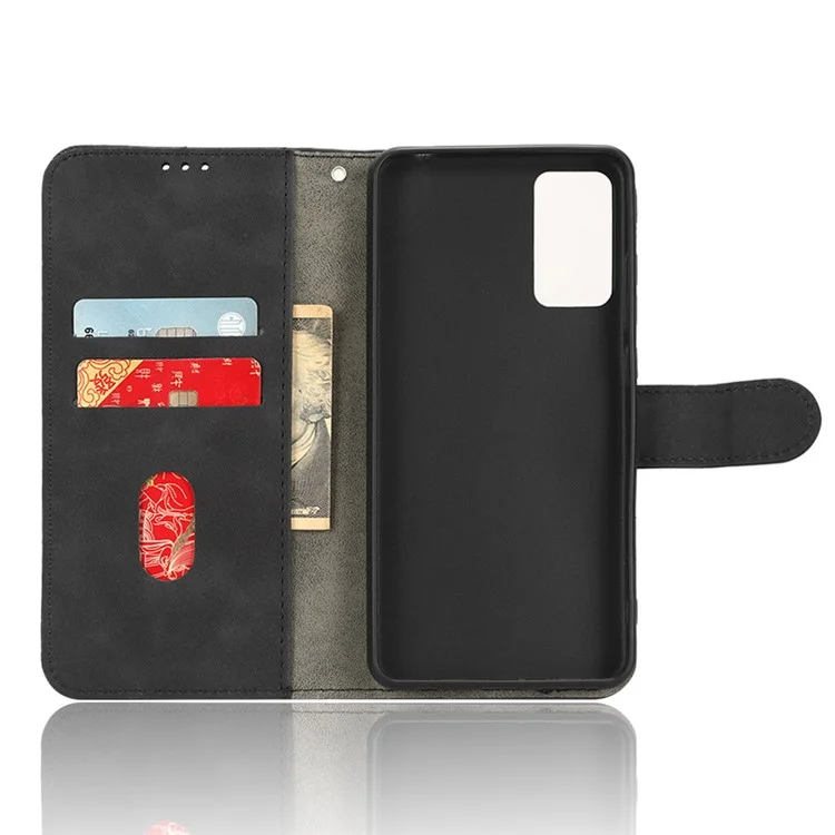 For TCL Ion X Stand Wallet  Leather Phone Case Full Protection Phone Cover - Black