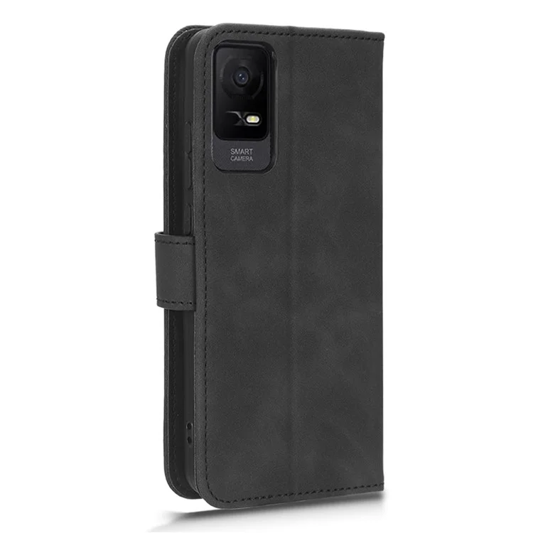 For TCL Ion X Stand Wallet  Leather Phone Case Full Protection Phone Cover - Black