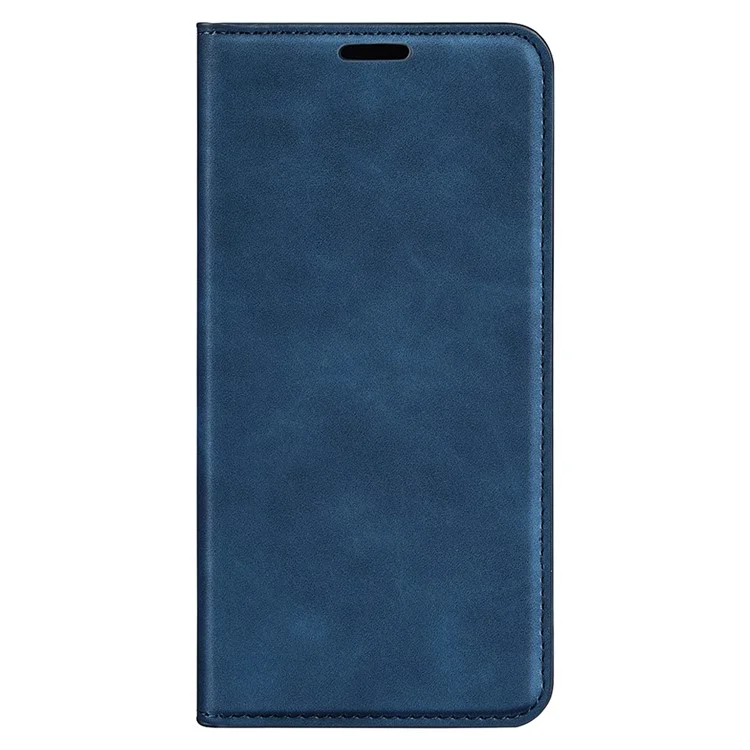 Protective Case for Sony Xperia 10 V Skin-touch Leather Phone Case Stand Wallet Phone Cover - Blue