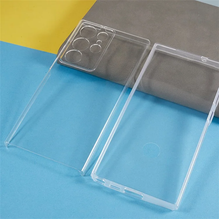 Für Samsung Galaxy S23 Ultra TPU + Acryl-Klar-Hülle mit vollständigem Körperschutz Handyhülle mit PET-Bildschirmschutzfolie