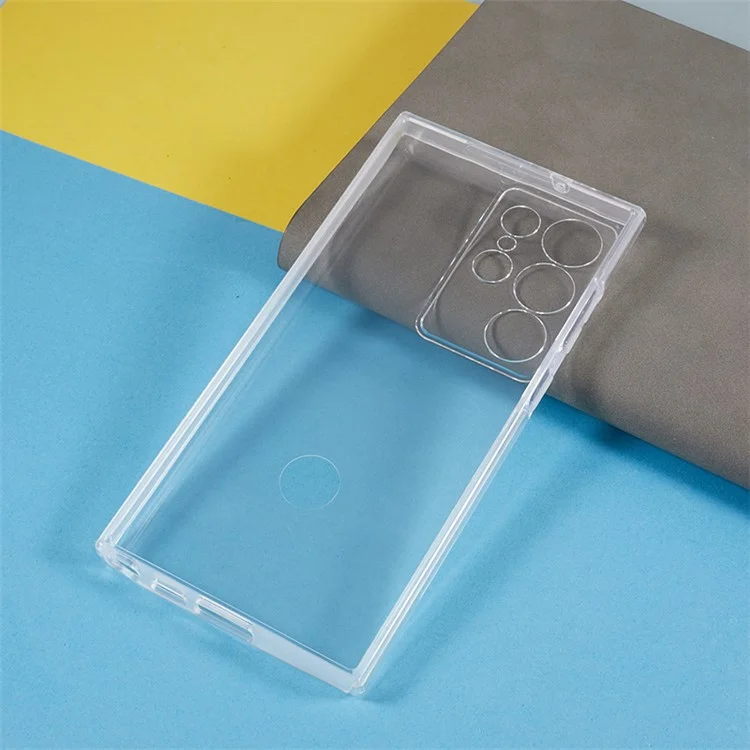 Für Samsung Galaxy S23 Ultra TPU + Acryl-Klar-Hülle mit vollständigem Körperschutz Handyhülle mit PET-Bildschirmschutzfolie