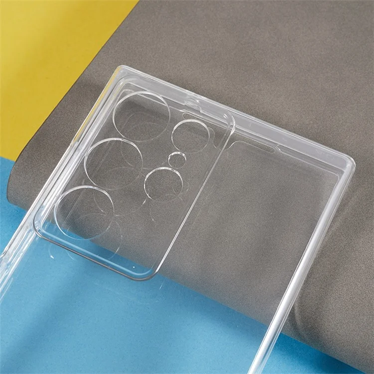 Für Samsung Galaxy S23 Ultra TPU + Acryl-Klar-Hülle mit vollständigem Körperschutz Handyhülle mit PET-Bildschirmschutzfolie