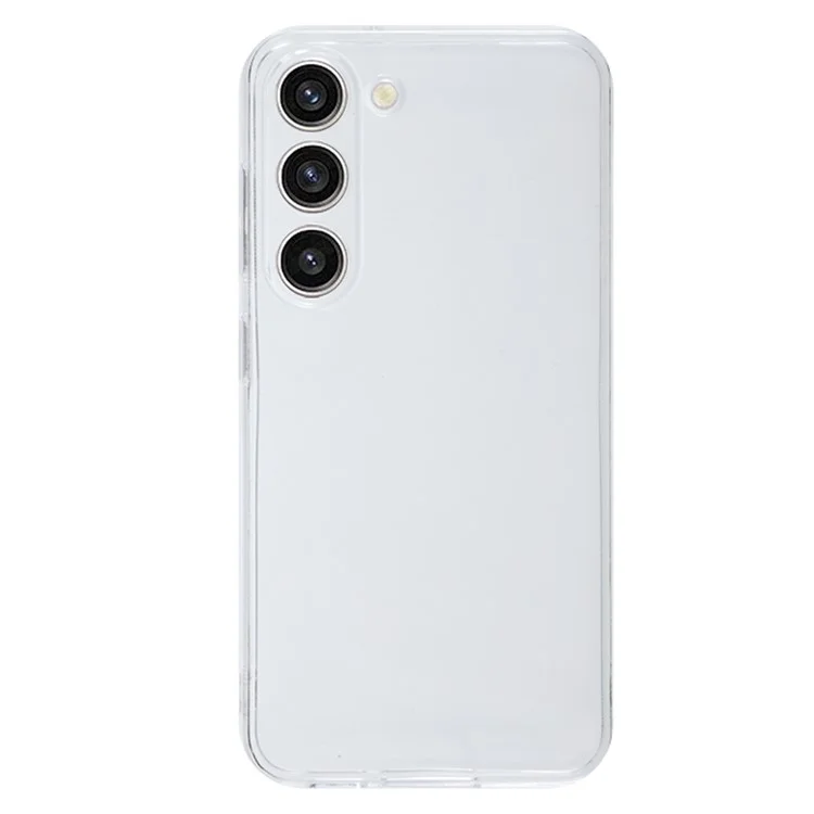 For Samsung Galaxy S23+ Transparent TPU Phone Case Watermark-free 2.0mm Shockproof Cell Phone Cover