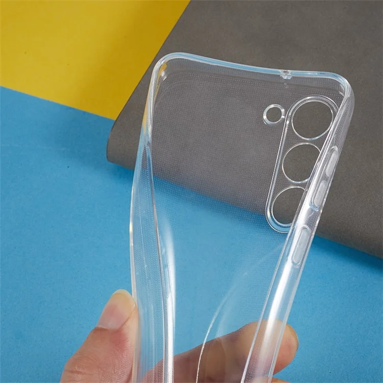 For Samsung Galaxy S23+ Transparent TPU Phone Case Watermark-free 2.0mm Shockproof Cell Phone Cover