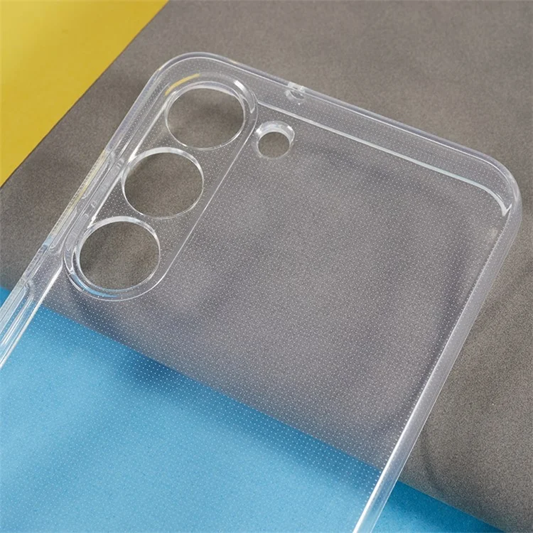 For Samsung Galaxy S23+ Transparent TPU Phone Case Watermark-free 2.0mm Shockproof Cell Phone Cover