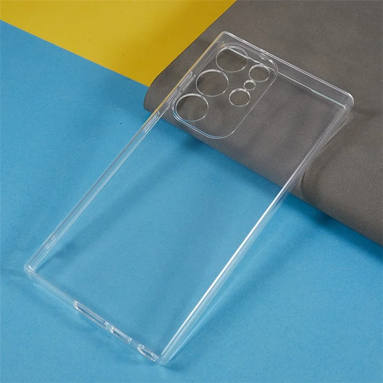 Per Samsung Galaxy S23 Ultra Watermark-free Clear Phone Case 2.0mm Thickness TPU Shockproof Cover