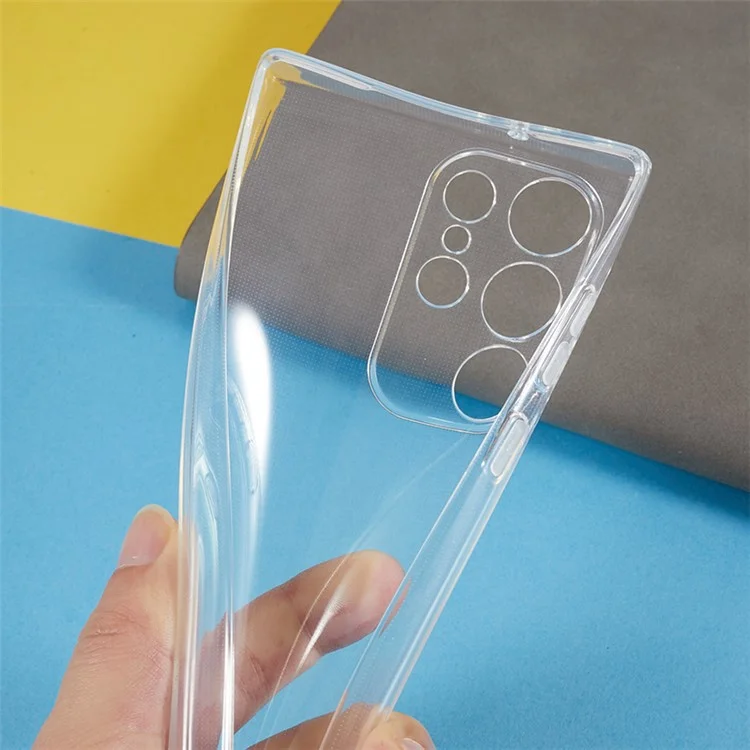 Per Samsung Galaxy S23 Ultra Watermark-free Clear Phone Case 2.0mm Thickness TPU Shockproof Cover