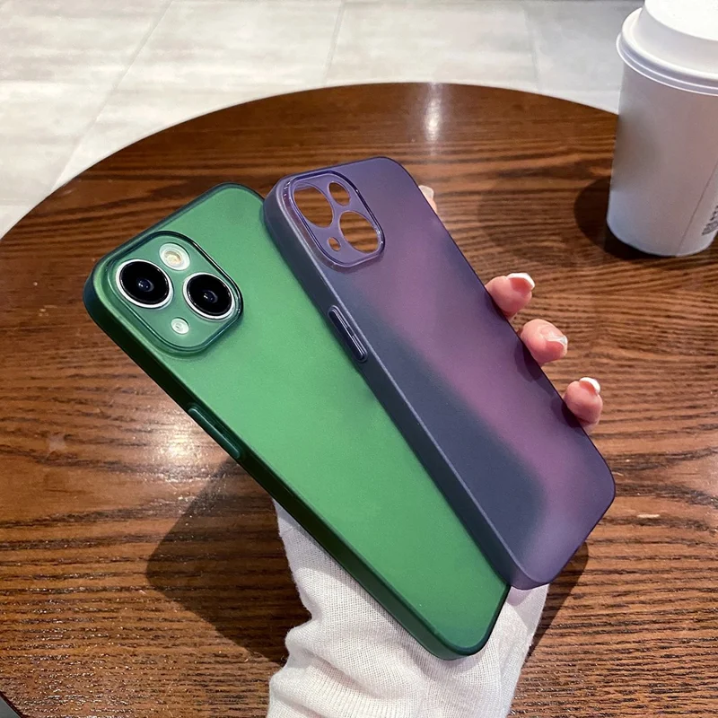 For iPhone 13 6.1 inch Thin Matte TPU Phone Case Precise Cutout Camera Protection Back Cover - Pink