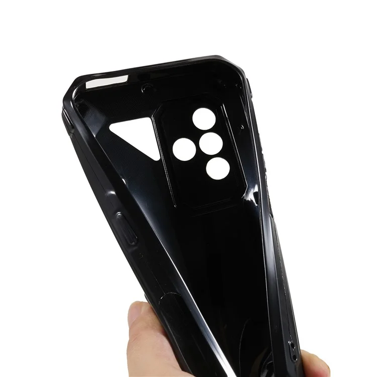 Per Ulefone Power Armor 19 Custodia per telefono slim antiurto, in TPU morbido con protezione posteriore - Nero